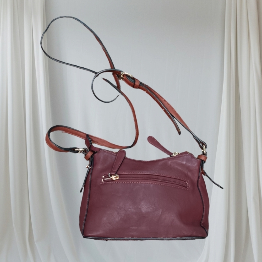 SIMPLY NOELLE Shoulder Bag Purse Crossbody Adjustable Strap Colorblock 6"x10" - Picture 2 of 12